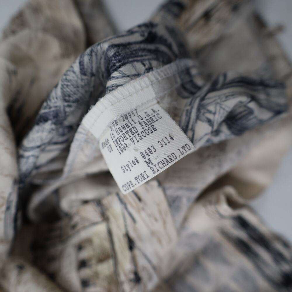 Vintage Harley Davidson x Tori Richards Allover Print Viscose Button Up Shirt - Picture 9 of 9